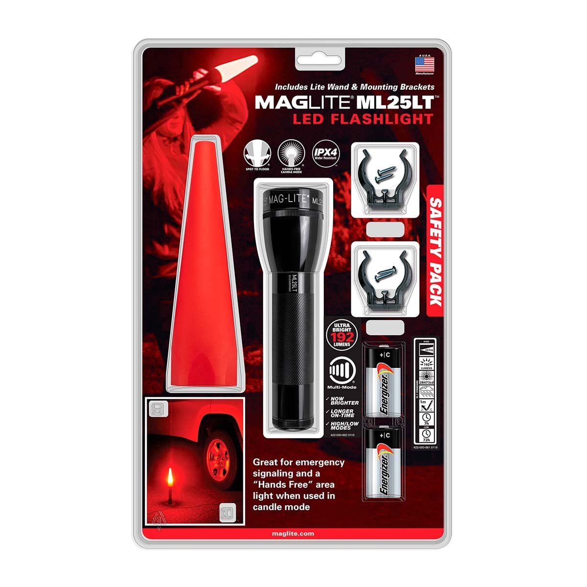 Linterna Maglite ML25LT Safety Pack