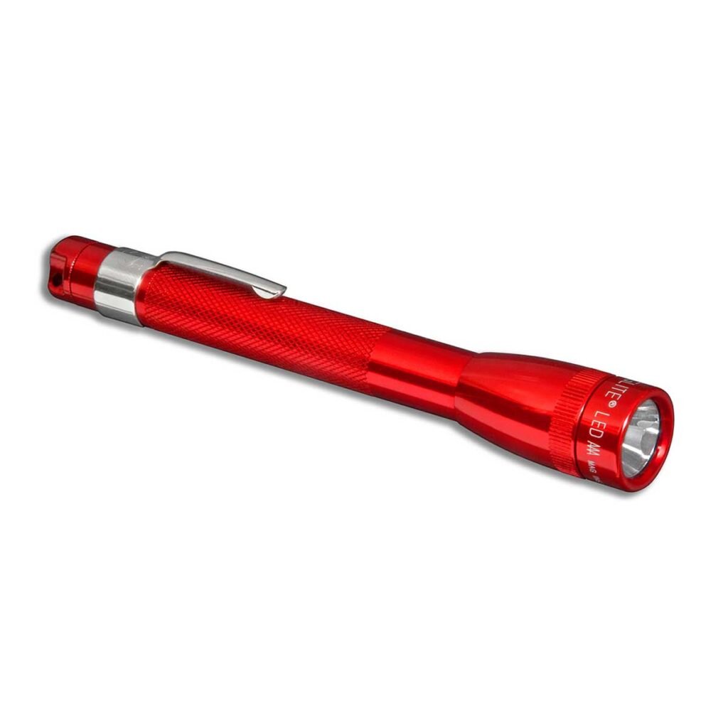 Siegfried Hintz Mini Torcia Mag-Lite AAA 14,5 Cm - Colore Rosso